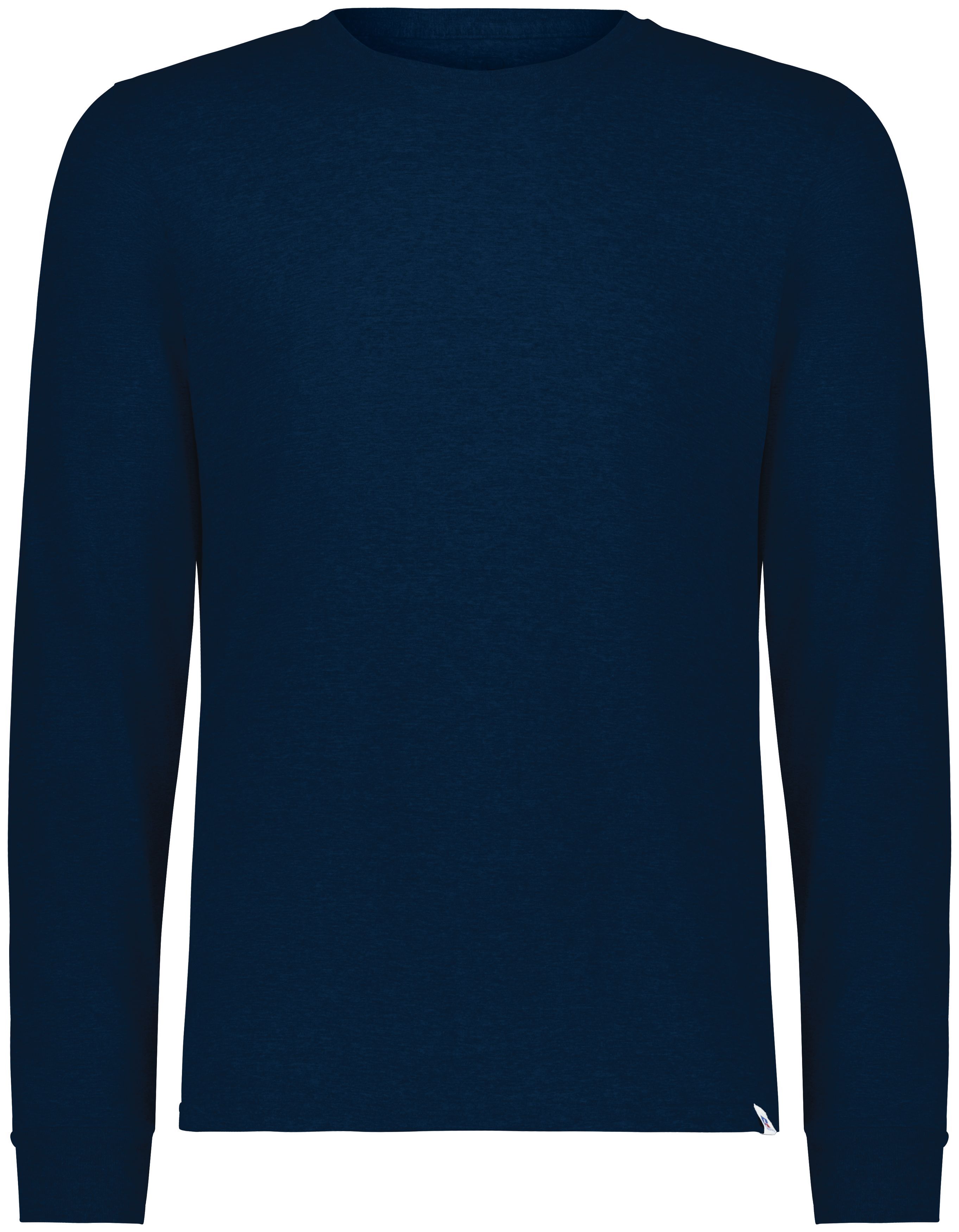 Russell Athletic Essential Long Sleeve Tee in Navy