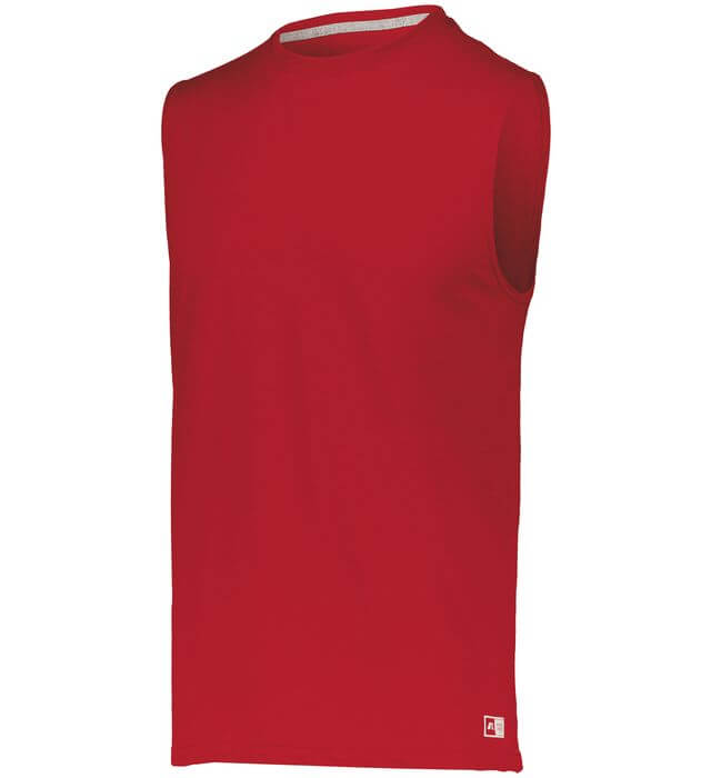 Russell Athletic Essential Muscle Tee in True Red