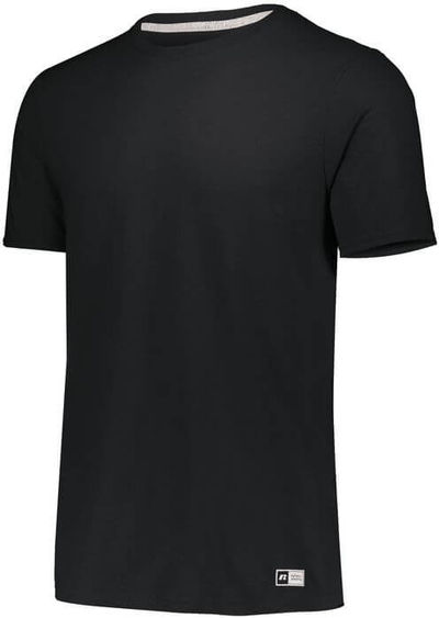 Am image of a Custom Russell Athletic Essential Tee in Black!