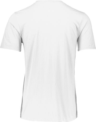 Am image of a Custom Russell Athletic Essential Tee in White!