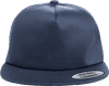 An image of a Custom Yupoong Adult Unstructured 5 Panel Snapback Cap in Navy!