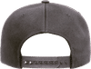 Am image of a Custom Yupoong Adult Unstructured 5 Panel Snapback Cap in Charcoal!