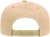 Am image of a Custom Yupoong Adult Unstructured 5 Panel Snapback Cap in Khaki!