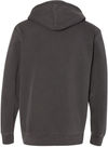 Am image of a Custom Independent Trading Co Pigment Dyed Hooded Sweatshirt in Pigment Black!