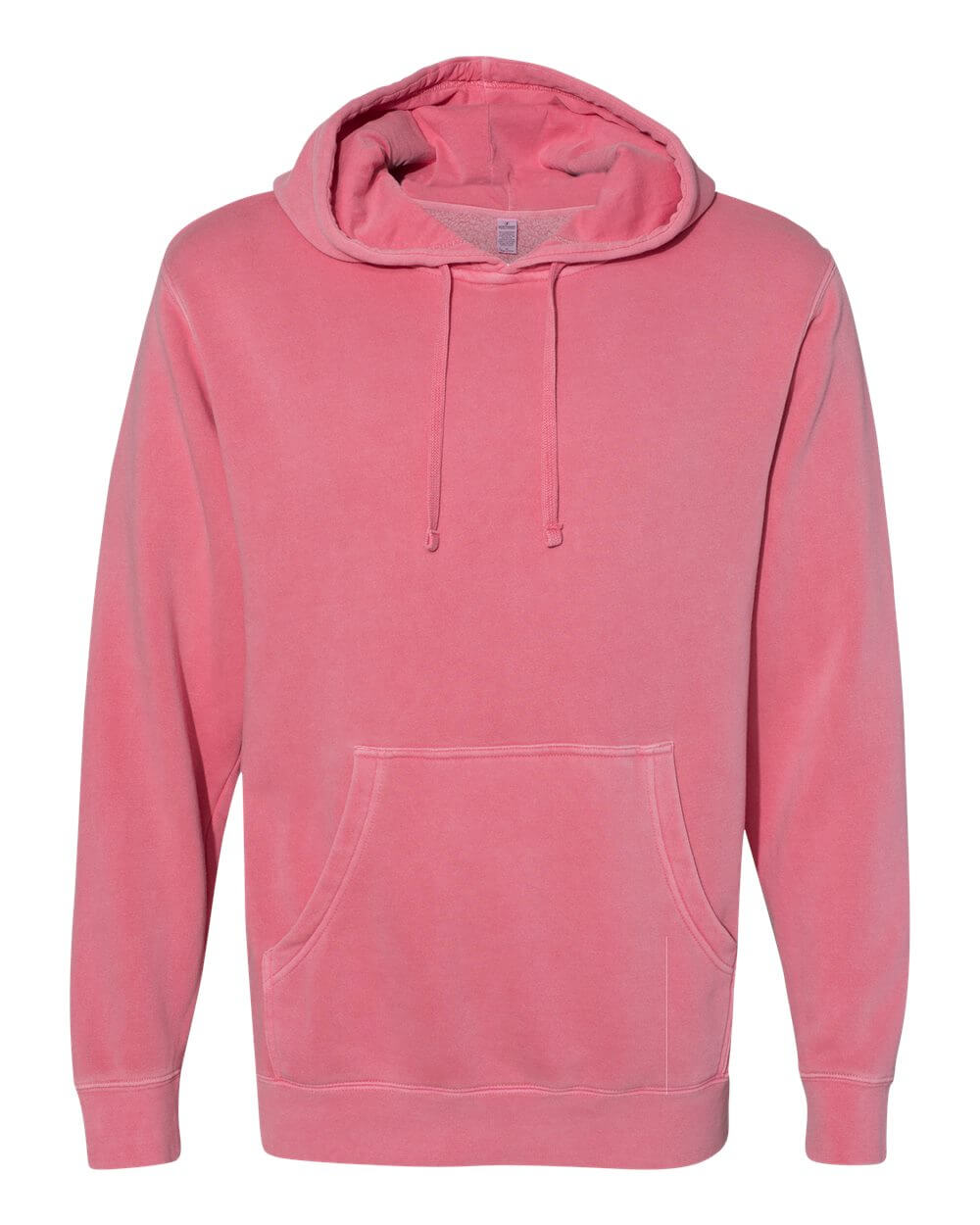 Independent Trading Co Pigment Dyed Hooded Sweatshirt in Pigment Pink