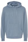 Am image of a Custom Independent Trading Co Pigment Dyed Hooded Sweatshirt in Pigment Slate Blue!