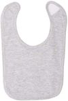 Am image of a Custom Rabbit Skins Infant Premium Jersey Bib in Heather!