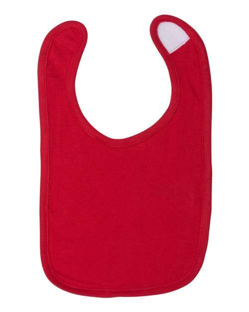 Rabbit Skins Infant Premium Jersey Bib in Red