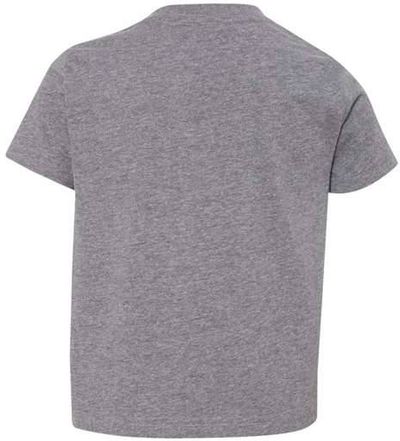 Am image of a Custom Rabbit Skins Toddler Fine Jersey Tee in Graphite Heather!