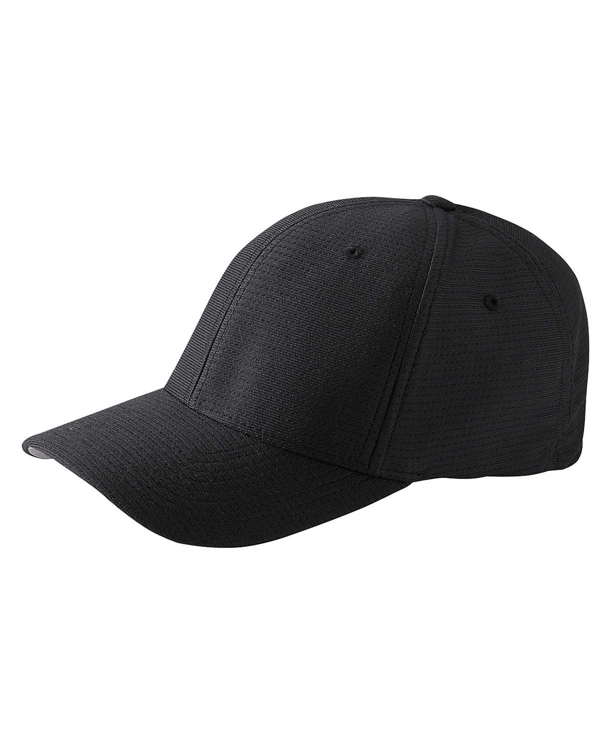 Flexfit Adult Cool & Dry Tricot Cap in Black