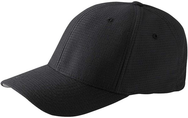 Am image of a Custom Flexfit Adult Cool & Dry Tricot Cap in Black!