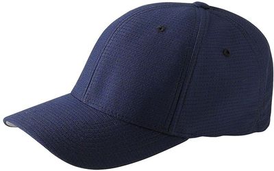 Am image of a Custom Flexfit Adult Cool & Dry Tricot Cap in Navy!