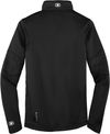 Am image of a Custom Ogio Fulcrum Quarter Zip in Blacktop!
