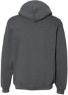 Am image of a Custom Russell Athletic Dri Power Fleece Hoodie in Black Heather!