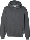 Am image of a Custom Russell Athletic Dri Power Fleece Hoodie in Black Heather!