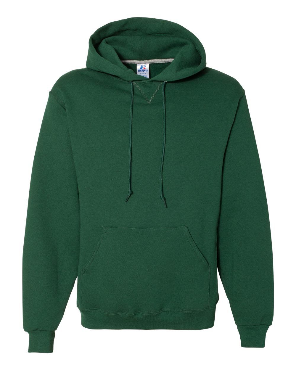 Russell Athletic Dri Power Fleece Hoodie in Dark Green