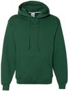 Am image of a Custom Russell Athletic Dri Power Fleece Hoodie in Dark Green!