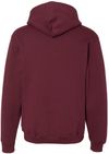 Am image of a Custom Russell Athletic Dri Power Fleece Hoodie in Maroon!
