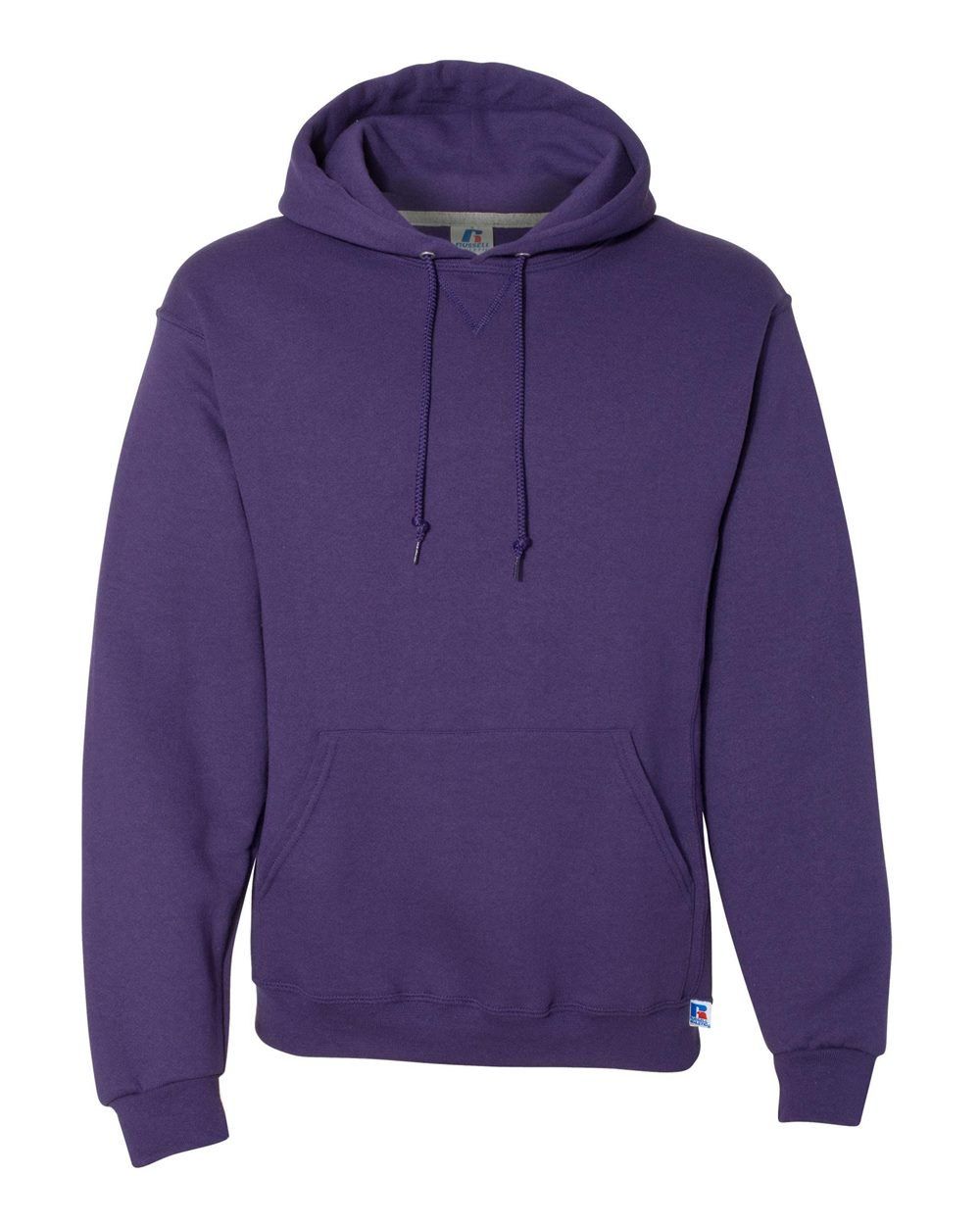 Russell Athletic Dri Power Fleece Hoodie in Purple