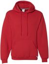 Am image of a Custom Russell Athletic Dri Power Fleece Hoodie in True Red!
