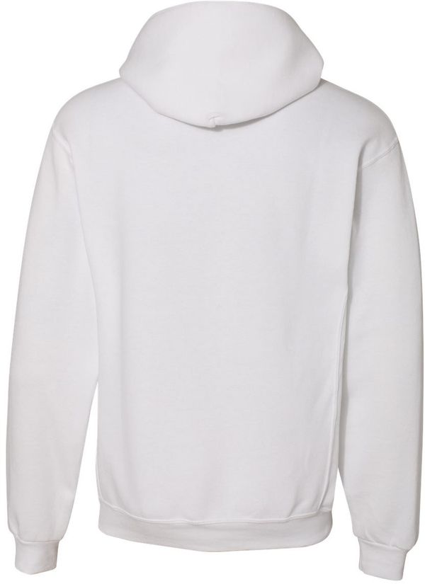 Am image of a Custom Russell Athletic Dri Power Fleece Hoodie in White!