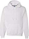 Am image of a Custom Russell Athletic Dri Power Fleece Hoodie in White!