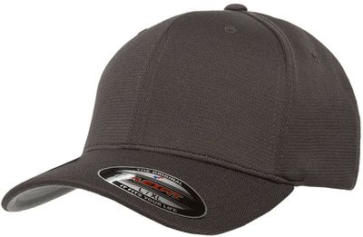 Am image of a Custom Flexfit Adult Cool & Dry Sport Cap in Grey!