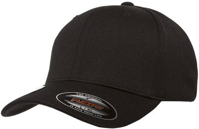 Am image of a Custom Flexfit Adult Cool & Dry Sport Cap in Black!