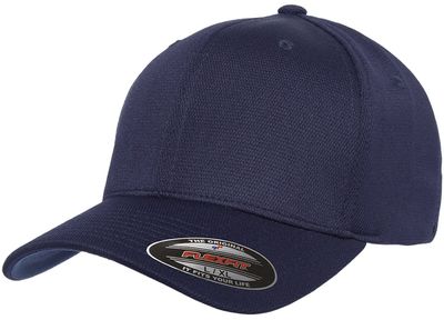 Am image of a Custom Flexfit Adult Cool & Dry Sport Cap in Navy!