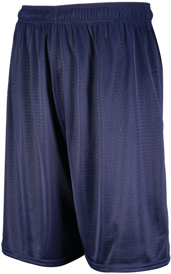 Am image of a Custom Russell Athletics Youth Dri Power Mesh Shorts in Navy!