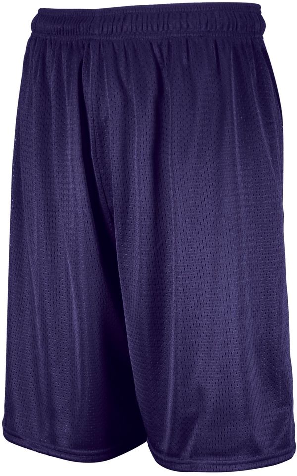 Am image of a Custom Russell Athletics Youth Dri Power Mesh Shorts in Purple!