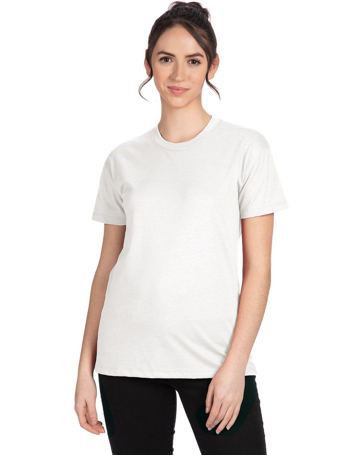 Next Level Ladies' Relaxed CVC T Shirt in WHITE