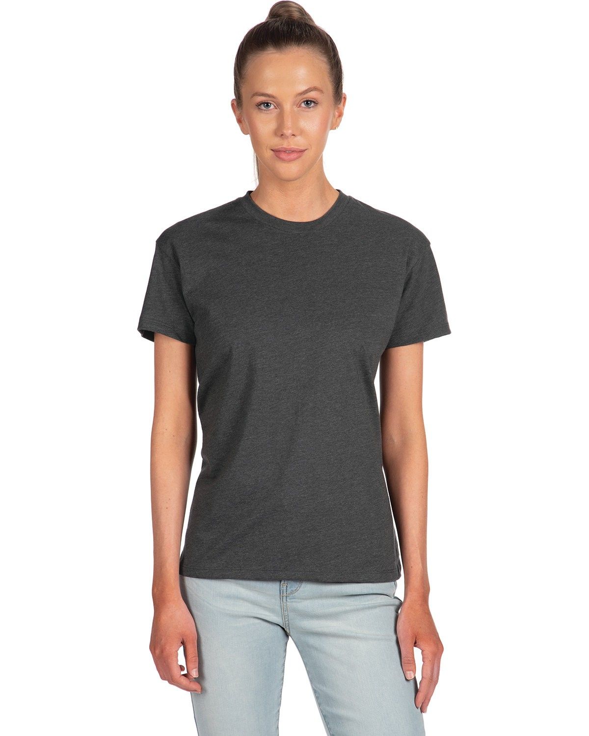 Next Level Ladies' Relaxed CVC T Shirt in CHARCOAL
