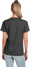 Am image of a Custom Next Level Ladies' Relaxed CVC T Shirt in CHARCOAL!