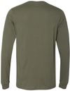 An image of a Custom Bella and Canvas Jersey Long Sleeve T Shirt in Military Green!