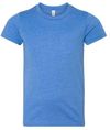 Am image of a Custom Bella and Canvas Youth Unisex Jersey Tee in Heather Columbia Blue!