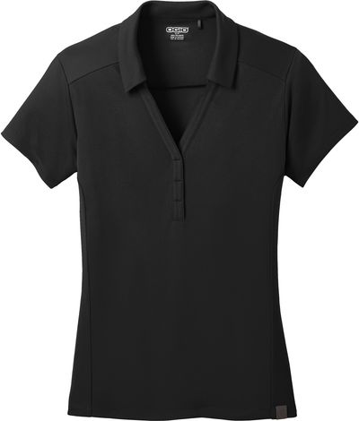 Am image of a Custom Ogio Ladies Framework Polo in Blacktop!