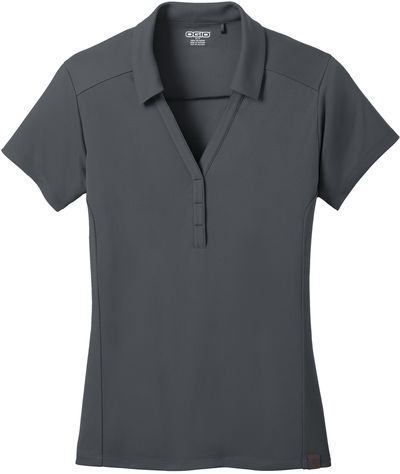 Am image of a Custom Ogio Ladies Framework Polo in Diesel Grey!