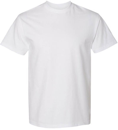 Am image of a Custom Gildan Hammer Shirt in White!