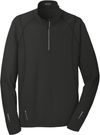 Am image of a Custom Ogio Nexus Quarter Zip Pullover in Blacktop!