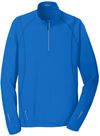 Am image of a Custom Ogio Nexus Quarter Zip Pullover in Electric Blue!