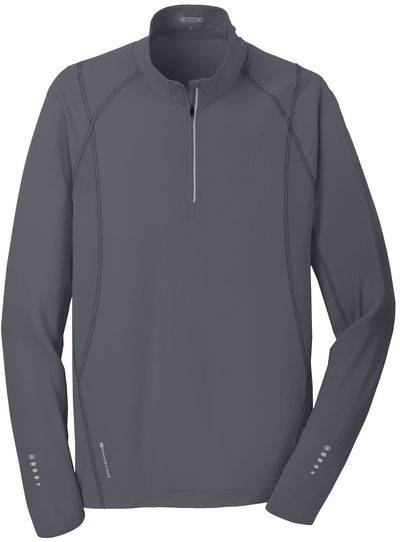 Am image of a Custom Ogio Nexus Quarter Zip Pullover in Gear Grey!
