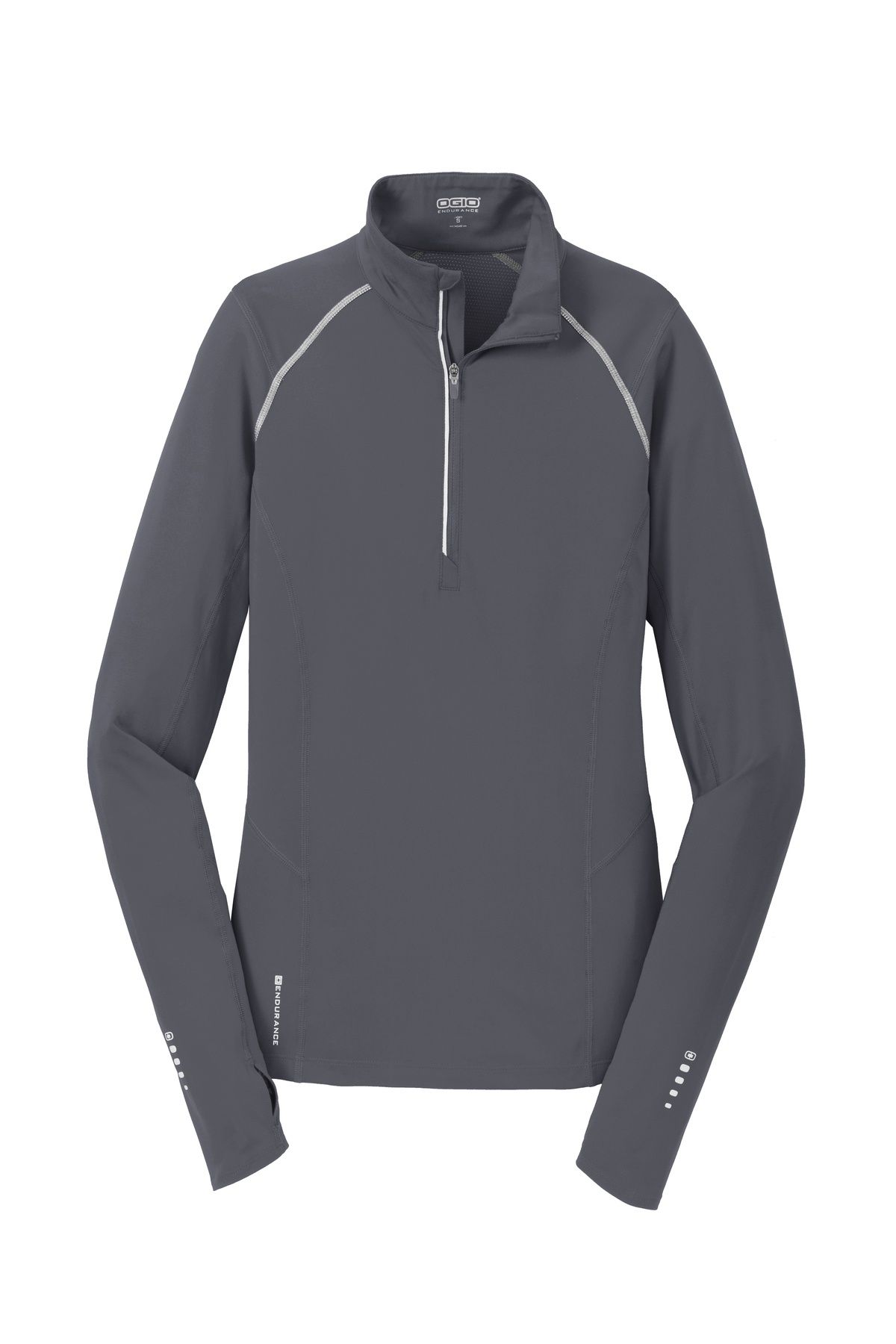 Ogio Ladies Nexus Quarter Zip Pullover in Gear Grey