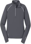 Am image of a Custom Ogio Ladies Nexus Quarter Zip Pullover in Gear Grey!