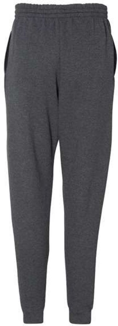 Am image of a Custom JERZEES NuBlend Joggers in Black Heather!