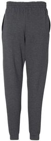 Am image of a Custom JERZEES NuBlend Joggers in Black Heather!
