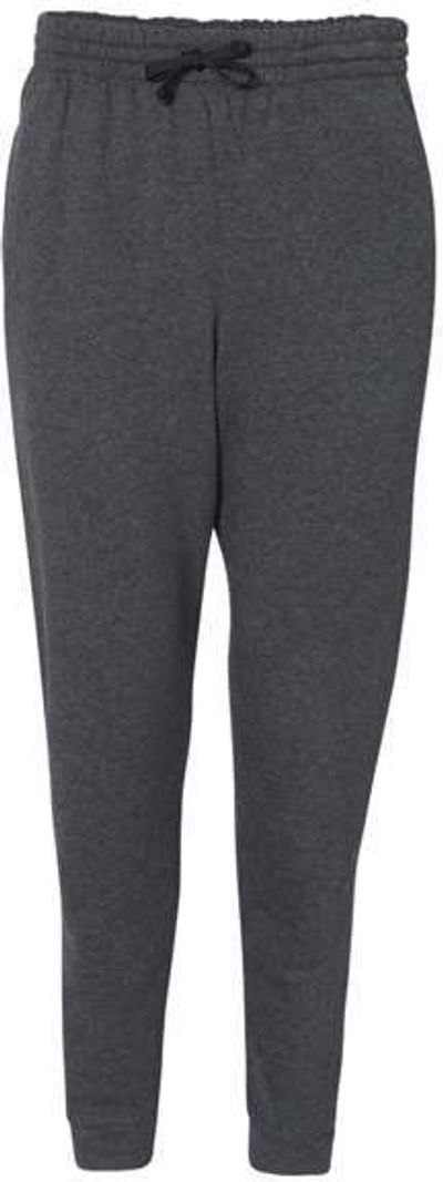 Am image of a Custom JERZEES NuBlend Joggers in Black Heather!