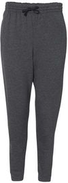 Am image of a Custom JERZEES NuBlend Joggers in Black Heather!