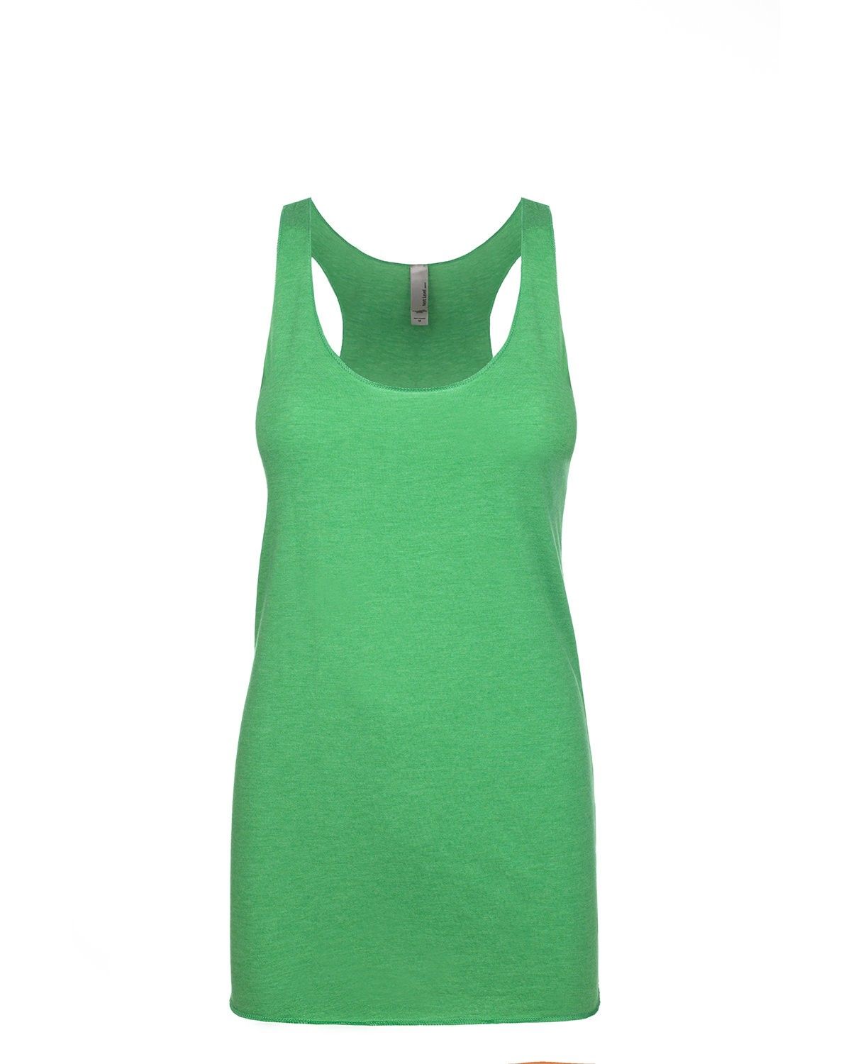 Next Level Ladies Tri Blend Racerback Tank in Envy