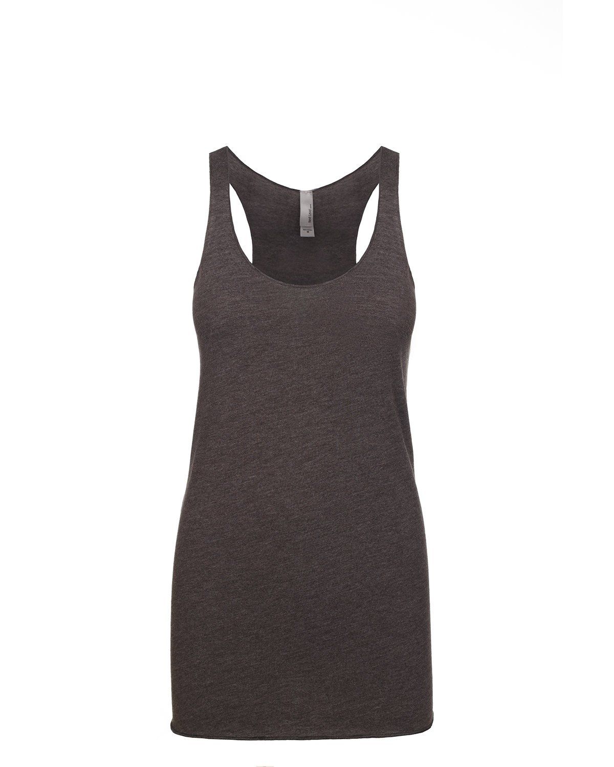 Next Level Ladies Tri Blend Racerback Tank in Macchiato